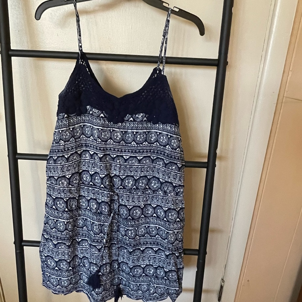 Strappy jumpsuit shorts